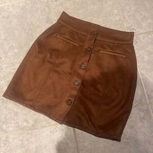 Suede Skirt